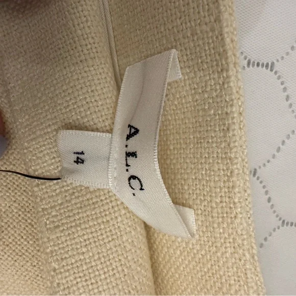 A.L.C. Lia Draped Midi Skirt Size 14 NWT Assymetric Cream Beige - Picture 5 of 7